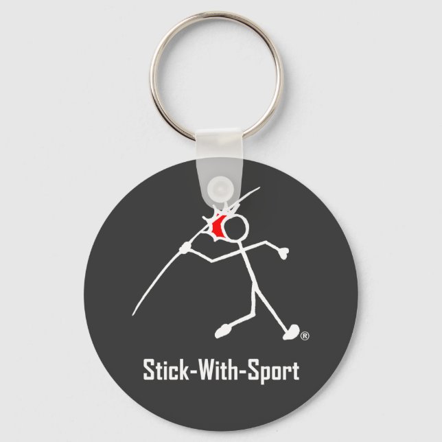 Chaveiro Stick With Sport Javelin Stickman Red Dark (Frente)