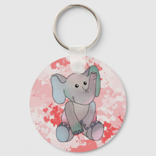 Chaveiro Stickbild Elefant Schlüsselanhänger