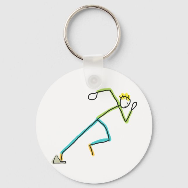 Chaveiro Stickman Corredor (Frente)