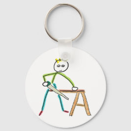 Chaveiro Stickman de Carpintaria