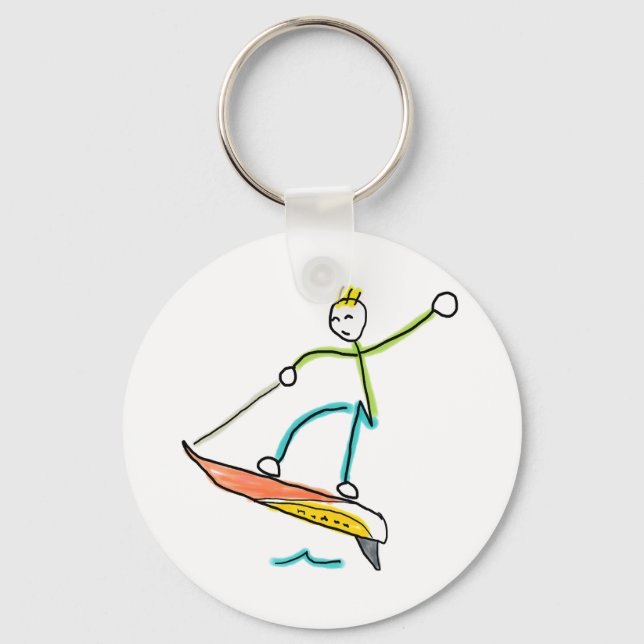 Chaveiro Stickman de Jetboard (Frente)