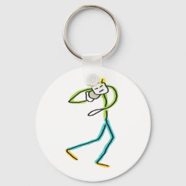 Chaveiro Stickman de Lançamento de Peso