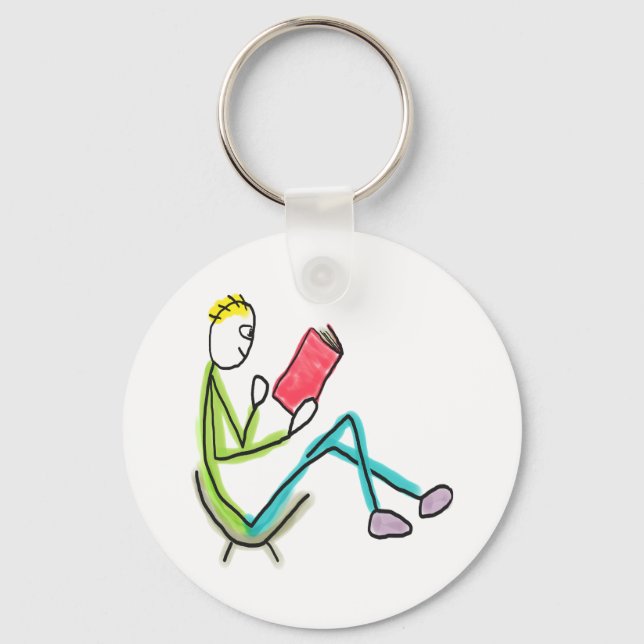Chaveiro Stickman Leitor (Frente)