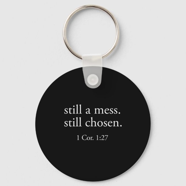 Chaveiro Still Chosen Minimalist Bible Verse Faith Christia (Frente)