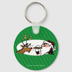 Chaveiro Stogie Papai Noel Desenho Animado Divertido