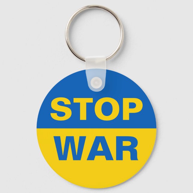 Chaveiro Stop War Ucrânia Ucraniano (Frente)