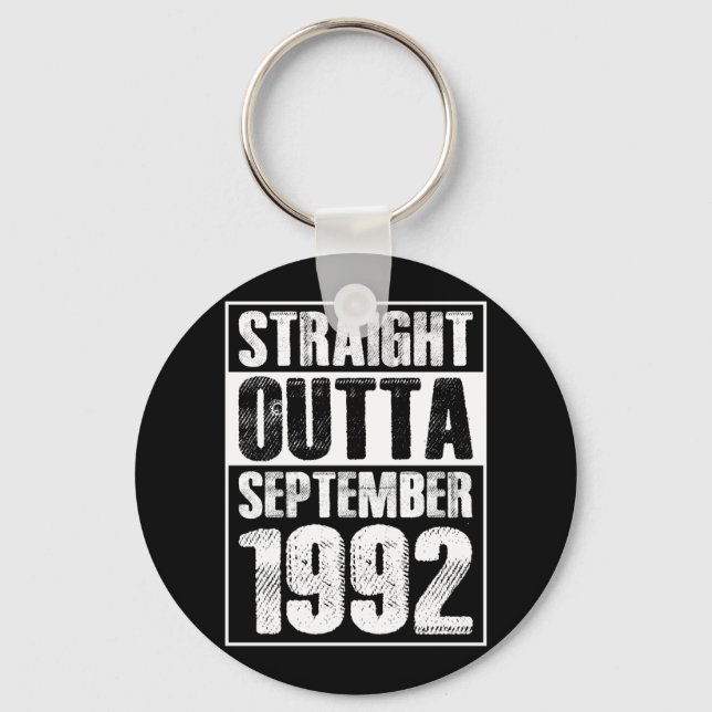 Chaveiro Straight Outta 1992 29th Birthday (Frente)