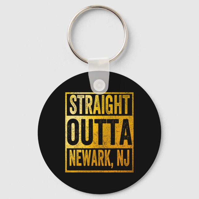 Chaveiro Straight Outta Newark New Jersey  (Frente)