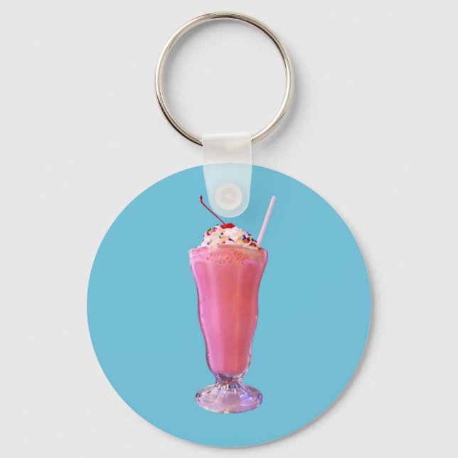 Chaveiro Strawberry Milkshake (Frente)