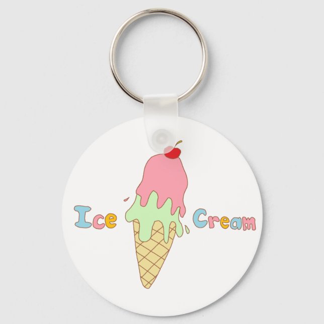 Chaveiro Strawberry Mint Cone (Frente)