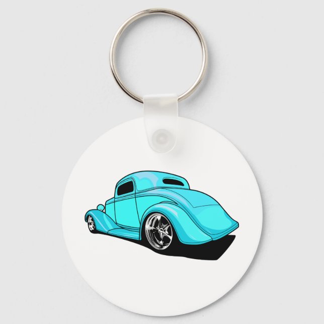 Chaveiro Street Rod Cyan (Frente)