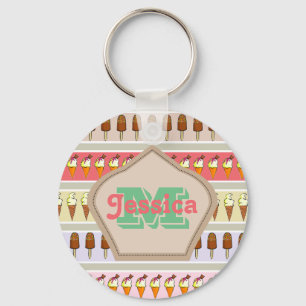 Chaveiro Stripes de sorvete Personalizadas