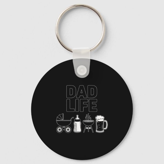 Chaveiro Stroller Bottle Grill Beer Adorable Father Dad Lif (Frente)