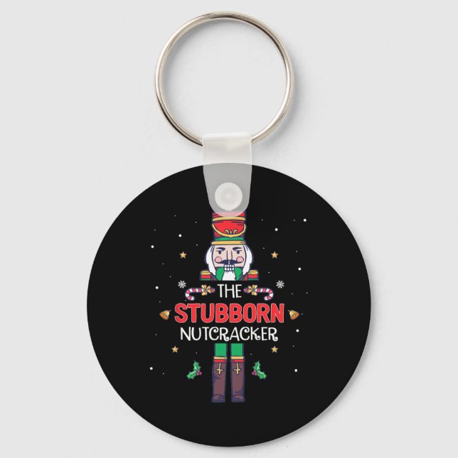 Chaveiro Stubborn Nutcracker Diversão Natal Família Conjunt (Frente)