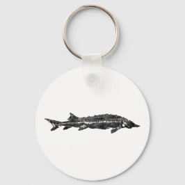 Chaveiro Sturgeon Branco Gyotaku-40-Item