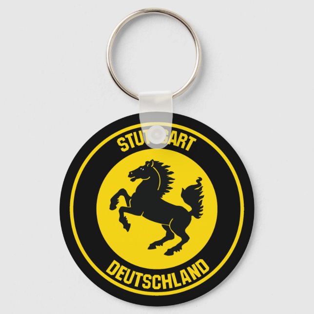 Chaveiro Stuttgart Round Emblem (Frente)