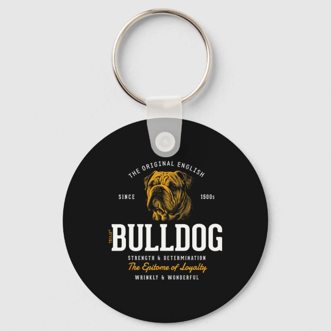 Chaveiro Styled Retro English Buldogue (Frente)