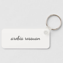 Stylish Monogram | White Script Personalized 