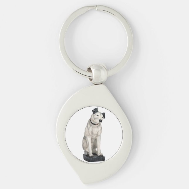 Chaveiro Sua Assinatura de Voz do Mestre Nipper O Cão (Frente)