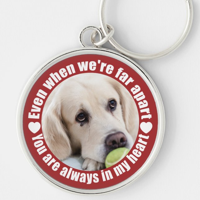 Chaveiro Sua foto distante cadeia de teclas de amor (Frente)