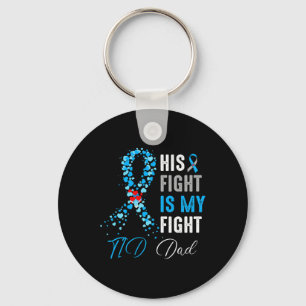 Chaveiro Sua Luta é Minha Luta Contra a Diabetes do Pai T1D