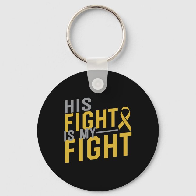 Chaveiro Sua Luta é Minha Luta Pela Consciência do Cancer 2 (Frente)