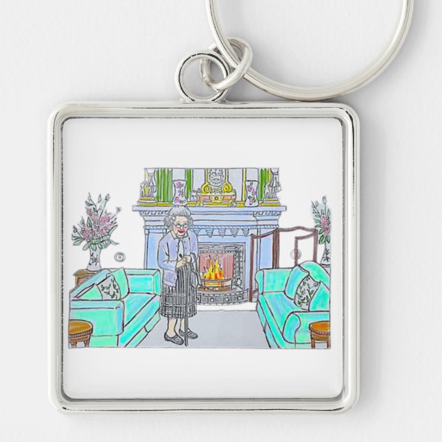 Chaveiro Sua Majestade, Rainha Elizabeth II (Frente)