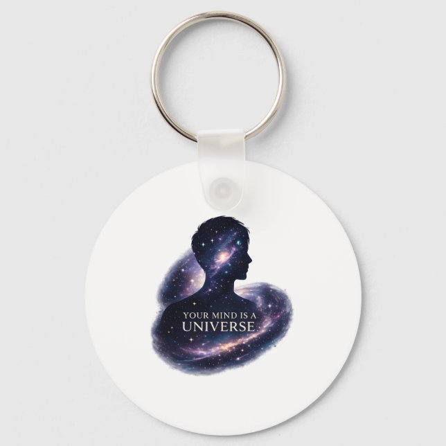 Chaveiro Sua Mente é um Universo (Frente)