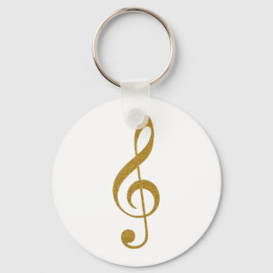 Chaveiro sua nota musical de ouro