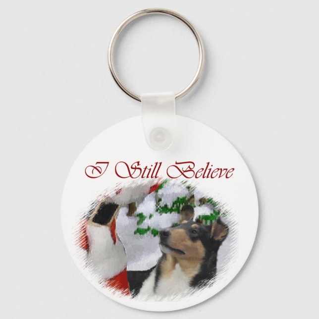 Chaveiro Suave presentes de Natal Collie (Frente)