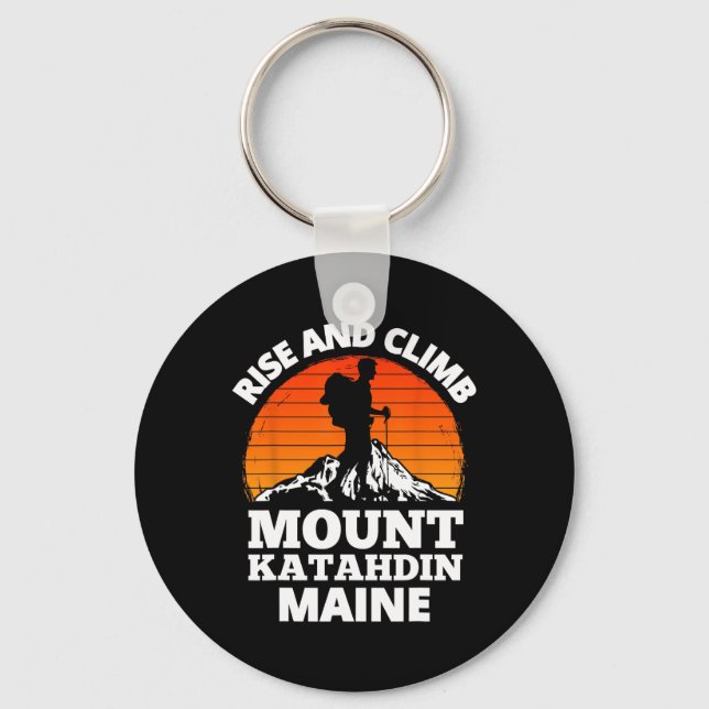 Chaveiro Suba e Escale o Monte Katahdin Subida de Montanha  (Frente)