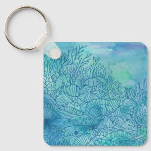 Chaveiro Submarino - Azul