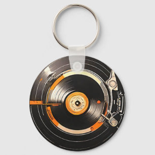 Chaveiro Submergir na Nostalgia com nosso Vinil Retro