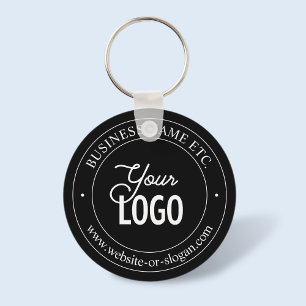 Chaveiro Substituição Fácil de Logo e Texto Personalizável