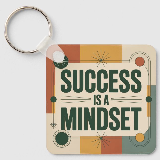 Chaveiro Success Is A Mindset (Frente)