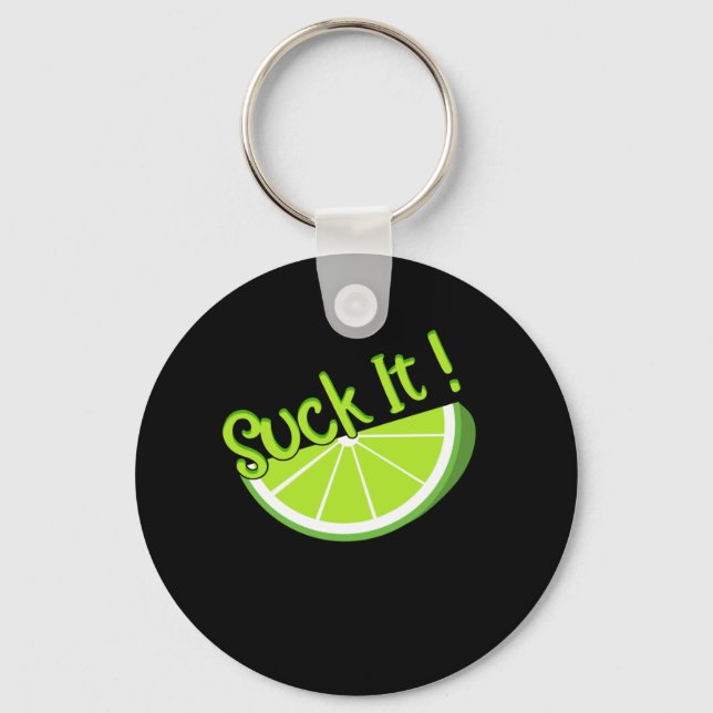 Chaveiro Suck It Mexican Green Lime Slice Lemon Love (Frente)