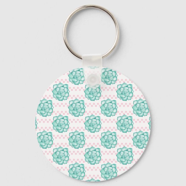 Chaveiro Suculente Verde (Frente)