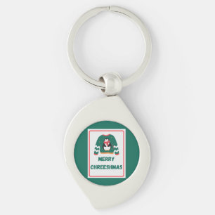 Chaveiro Suéter Pinguim de Natal feliz