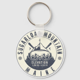 Chaveiro Sugarloaf Maine Mountain Ski Souvenir