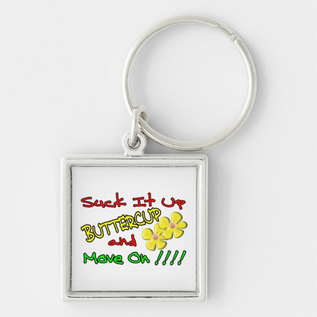 Chaveiro Sugue-o acima do botão de ouro (Frente)