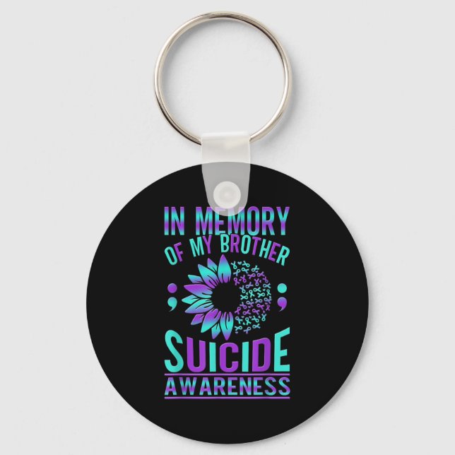 Chaveiro Suicide Awareness Suicide Prevention Suprt Survivo (Frente)