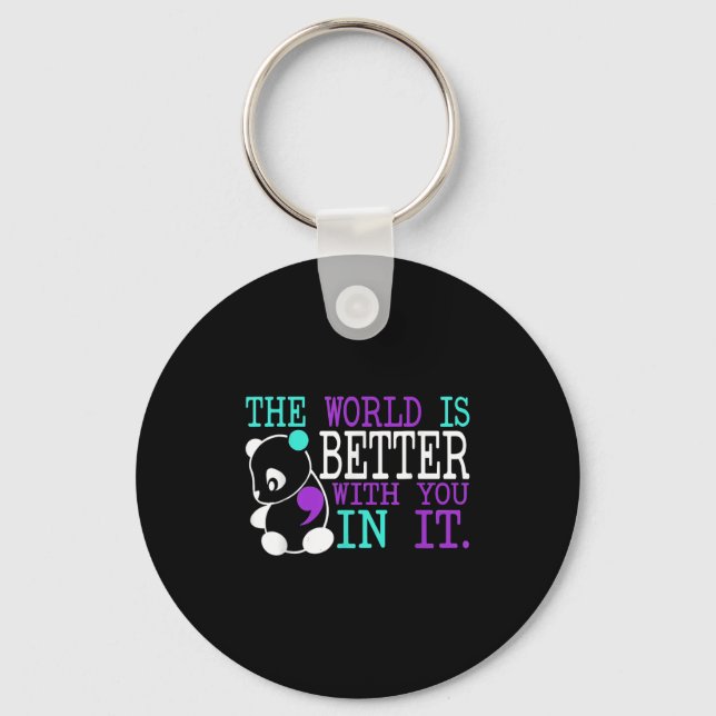 Chaveiro Suicide Awareness Suicide Prevention Suprt Survivo (Frente)