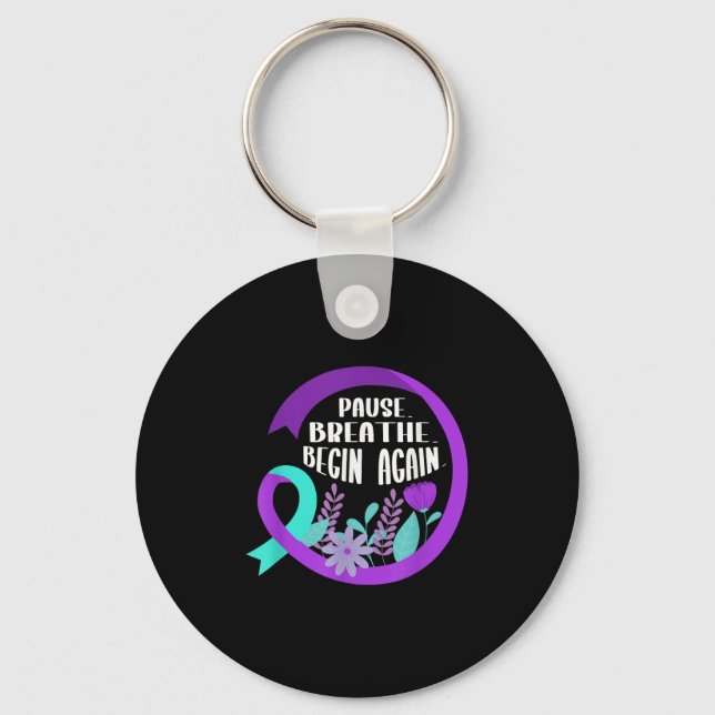 Chaveiro Suicide Awareness Suicide Prevention Suprt Survivo (Frente)