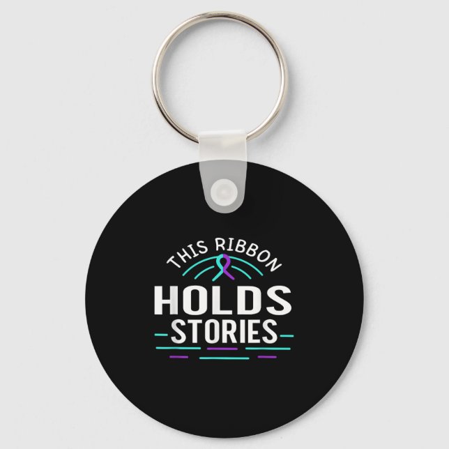 Chaveiro Suicide Awareness Suicide Prevention Suprt Survivo (Frente)