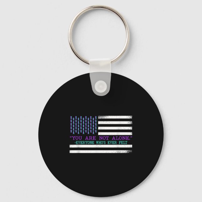 Chaveiro Suicide Awareness Suicide Prevention Suprt Survivo (Frente)