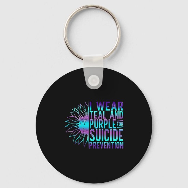 Chaveiro Suicide Awareness Suicide Prevention Suprt Survivo (Frente)
