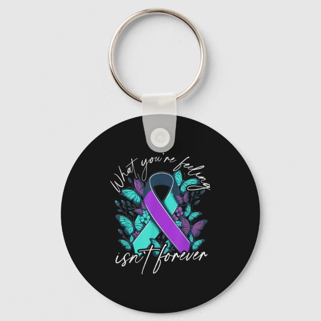 Chaveiro Suicide Awareness Suicide Prevention Suprt Survivo (Frente)