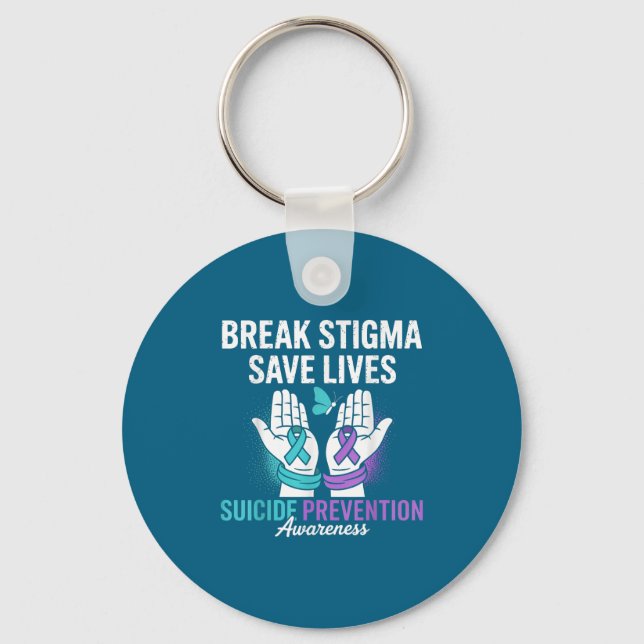 Chaveiro Suicide Prevention Suprt Break Stigma Suicide Awar (Frente)