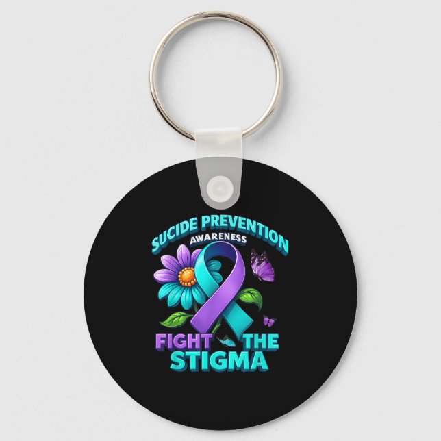 Chaveiro Suicide Prevention Suprt Fight Stigma Suicide Awar (Frente)