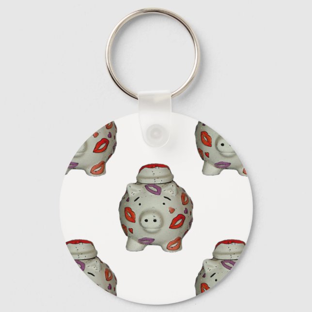 Chaveiro Suíno Lipstick Adorável (Frente)